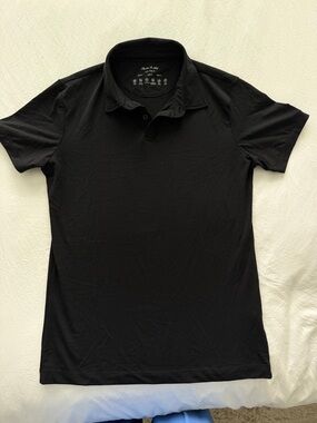 Men's Black Polo Shirt - Classic Everyday Polo